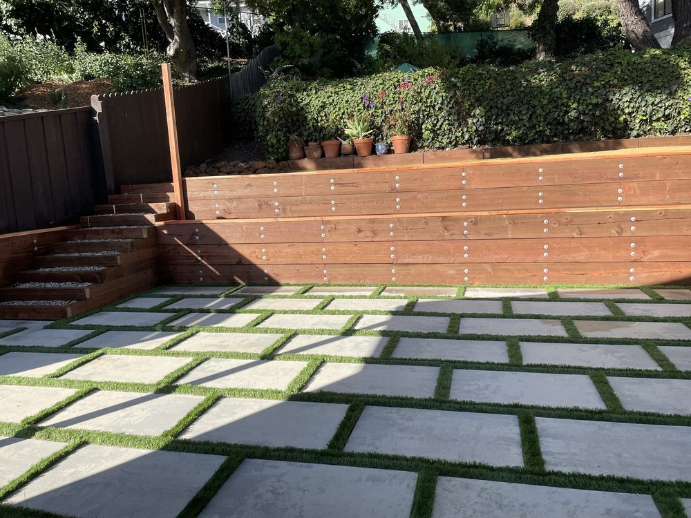 Completed landscape project for Helene