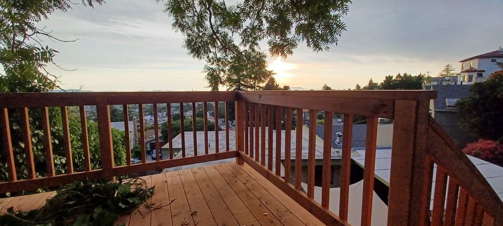 Custom deck build by Kevin's Gardening Service